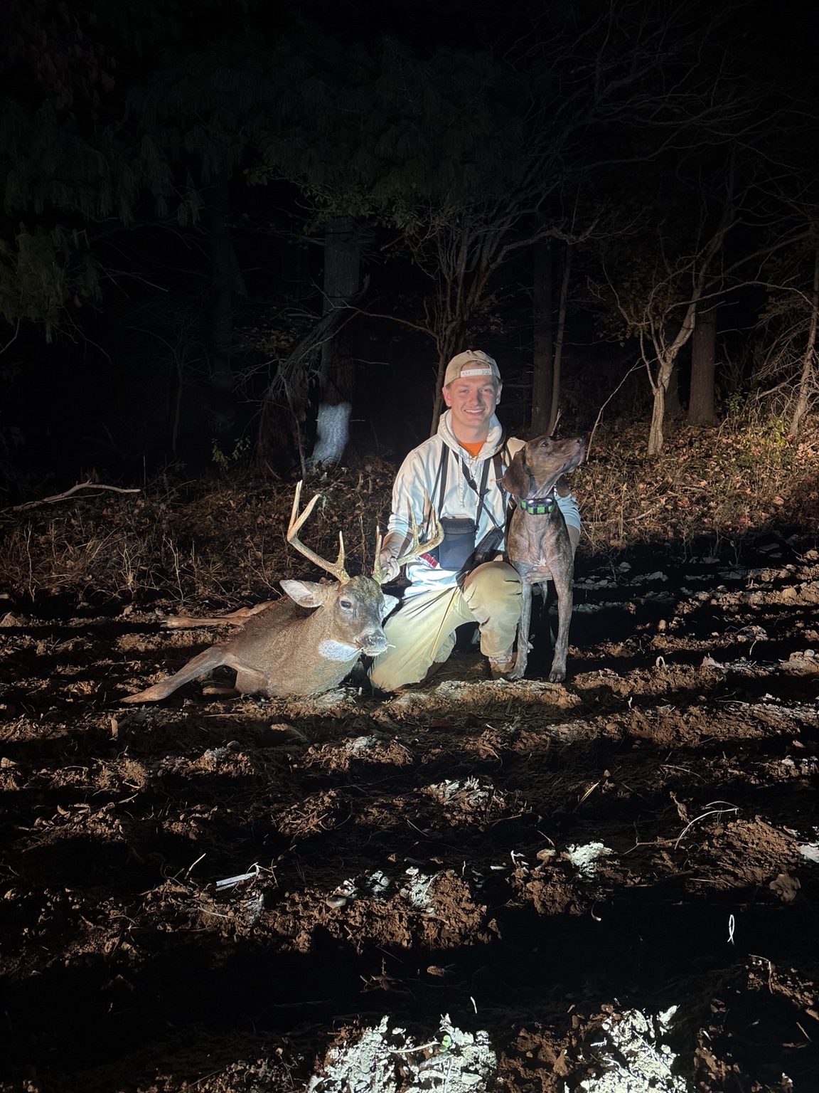 Successful deer recovery with tracking dog Mya